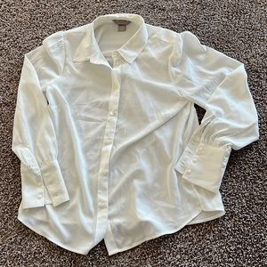 H&M white button up blouse